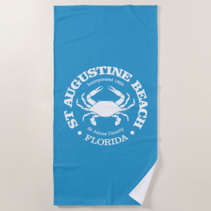 St Augustine Beach (crab) Towel