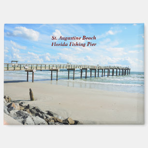 St. Augustine Beach fishing pier Magnet
