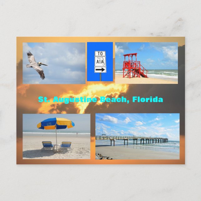 St. Augustine Beach, Florida Postcard (Front)