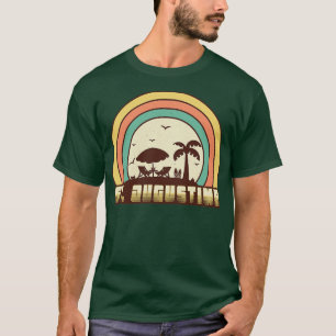 St Augustine Beach Retro Sunset Style T-Shirt