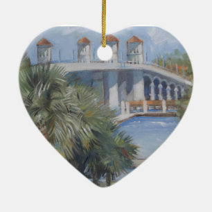 St Augustine Bridge of Lions Ceramic Ornament