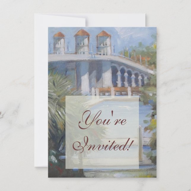 St Augustine Bridge of Lions Invitation (Front)