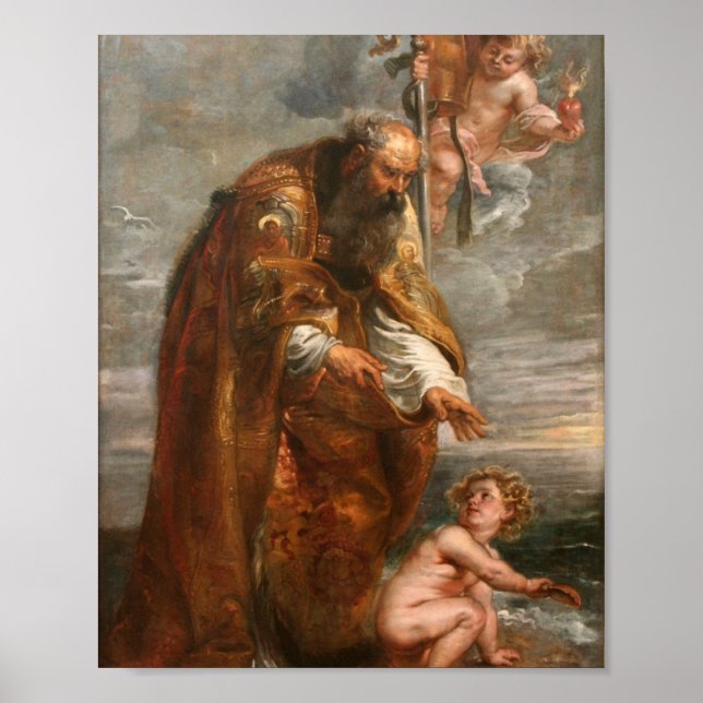 St. Augustine By Peter Paul Rubens Poster (Front)