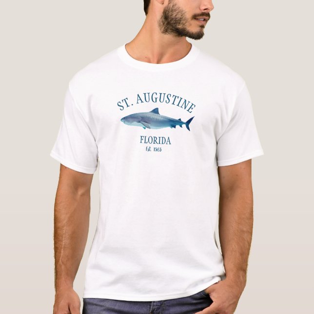 St Augustine EST 1565 Beach T-Shirt (Front)