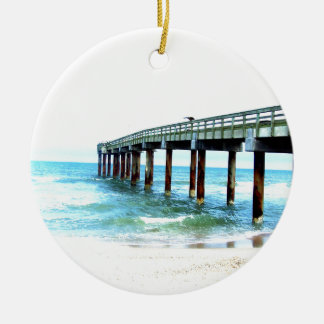 St. Augustine Fishing Pier Ceramic Ornament