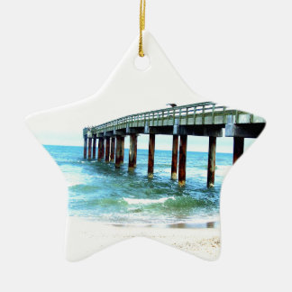 St. Augustine Fishing Pier Ceramic Ornament