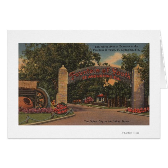 St. Augustine, FL - Fountain of Youth Entrance (Front Horizontal)