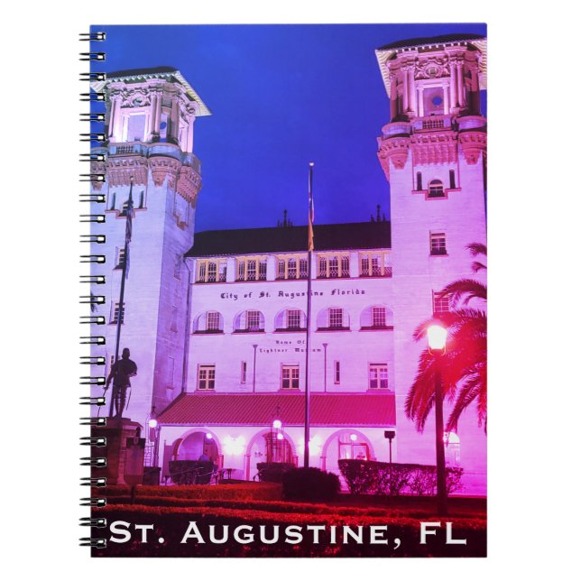St. Augustine, FL - Hotel Alcazar Notebook (Front)
