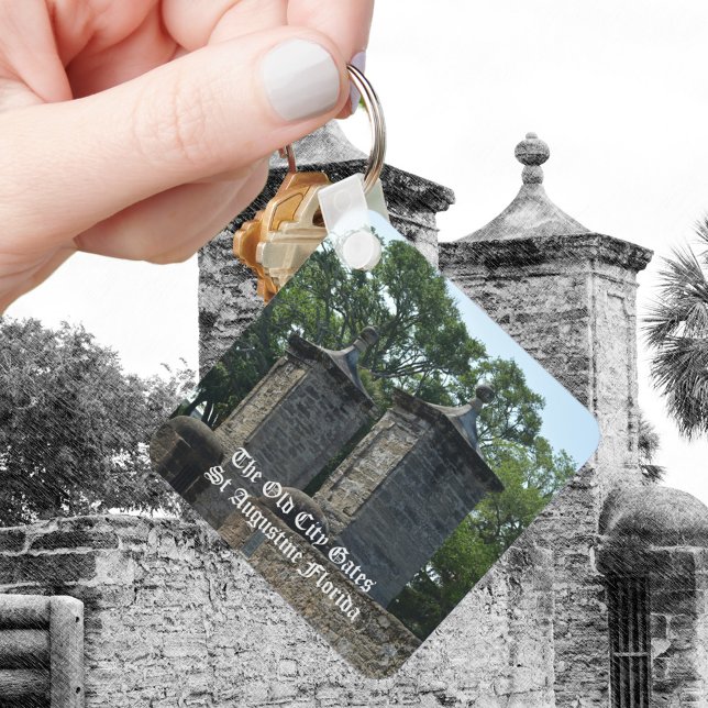 St Augustine FL Old City Gates Photographic Keychain (Creator Uploaded)