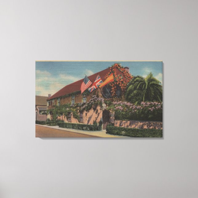St. Augustine, FL - View of St. Francis Canvas Print (Front)