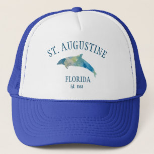 St Augustine Florida Dolphin Trucker Hat