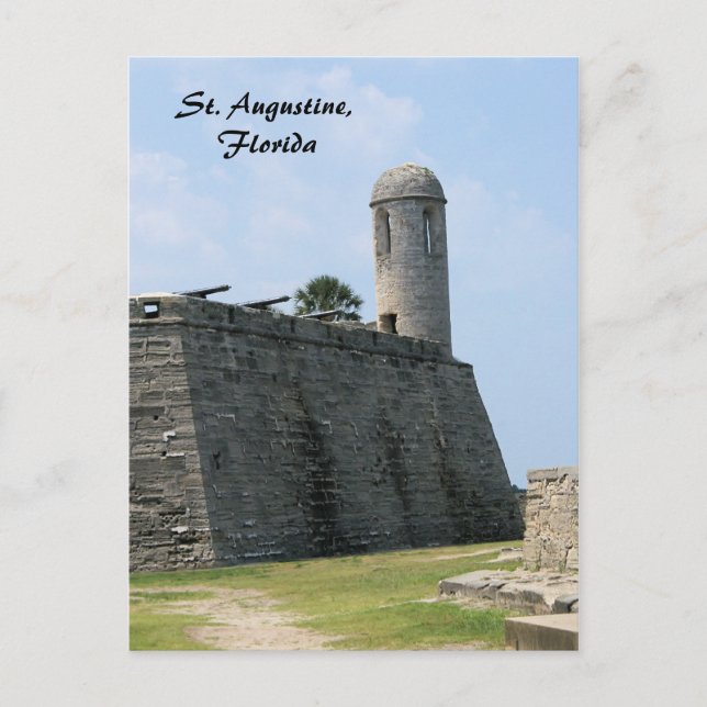 St. Augustine Florida fort castillo de san marcos Postcard (Front)