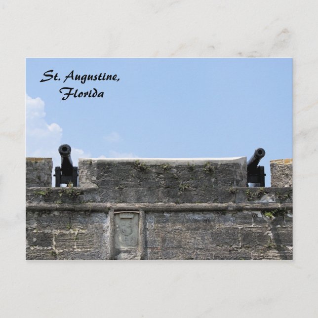 St. Augustine Florida fort castillo de san marcos Postcard (Front)