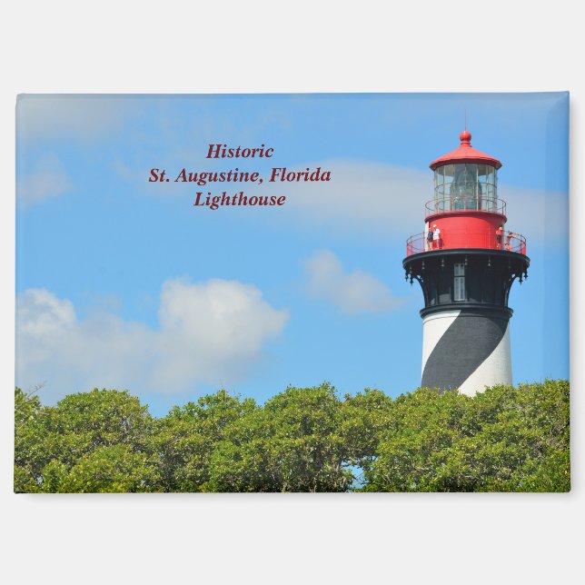 St. Augustine, Florida lighthouse Magnet (Front)