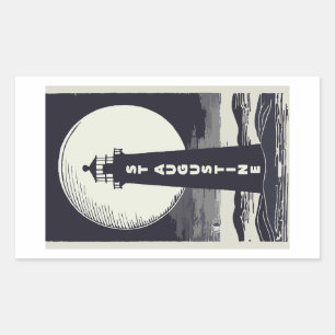 St. Augustine Florida Lighthouse Moon Sticker