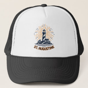 St. Augustine Florida Lighthouse Sunrise Trucker Hat