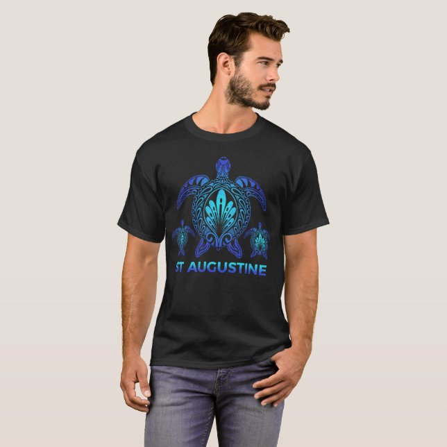 St Augustine Florida Ocean Sea Turtle Souvenirs T-Shirt (Front Full)