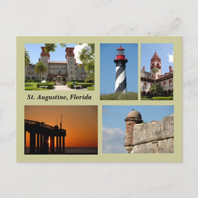 St. Augustine, Florida Postcard (Front)