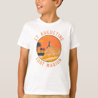 St Augustine Florida Retro Distressed Circle