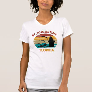 St Augustine Florida Retro Sunset Design T-Shirt