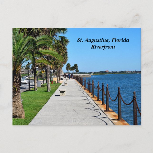St. Augustine, Florida riverfront Postcard (Front)