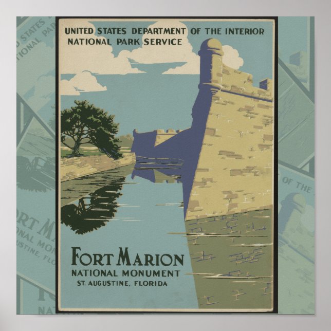 St. Augustine Florida Spanish Fort Poster (Front)