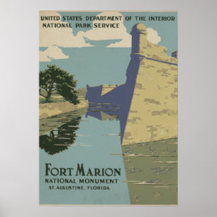St. Augustine Florida Spanish Fort Poster