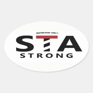 St. Augustine, Florida - STA STRONG Oval Sticker