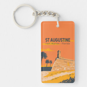 St Augustine Florida Travel Art Vintage