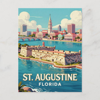 St. Augustine Florida Travel Historic City 🏰 Postcard