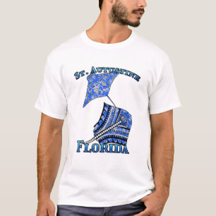 St. Augustine Florida Vacation Tribal Stingray T-Shirt