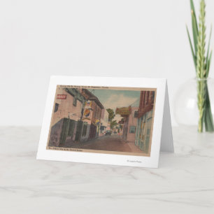 St. Augustine, Florida - View of St. George St. 2 Card