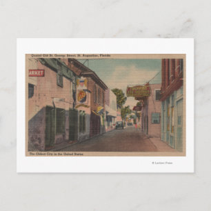 St. Augustine, Florida - View of St. George St. 2 Postcard