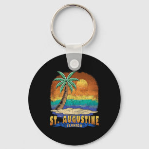 St Augustine Florida Vintage Distressed Souvenir Keychain