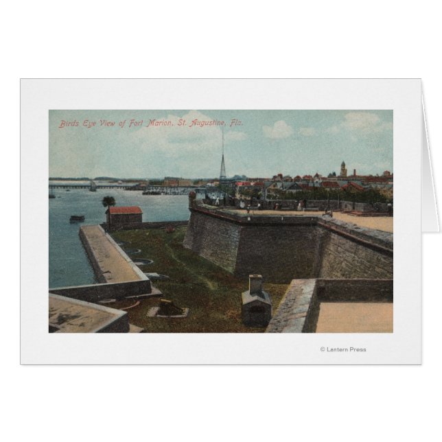 St. Augustine, Floride - Aérien de Ft. Marion (Devant horizontal)