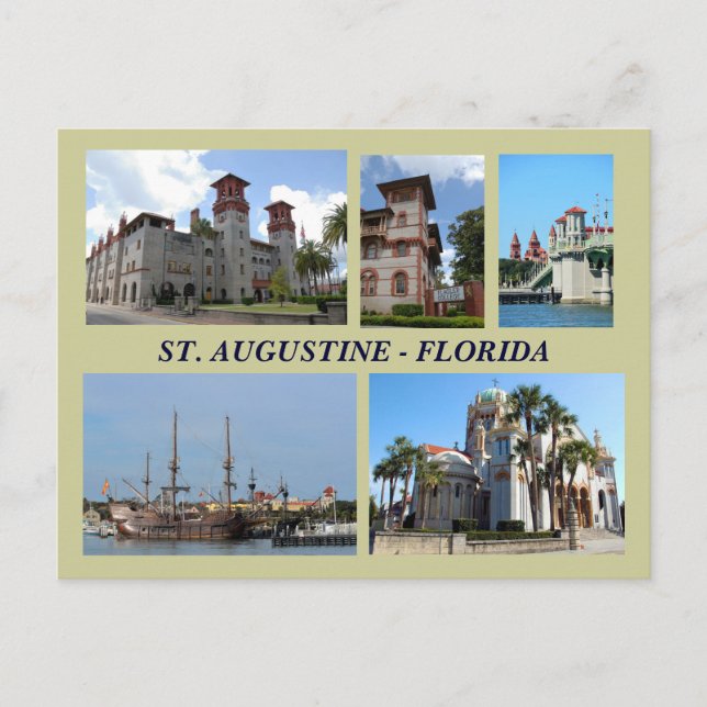 St. Augustine, Floride Carte postale (Devant)