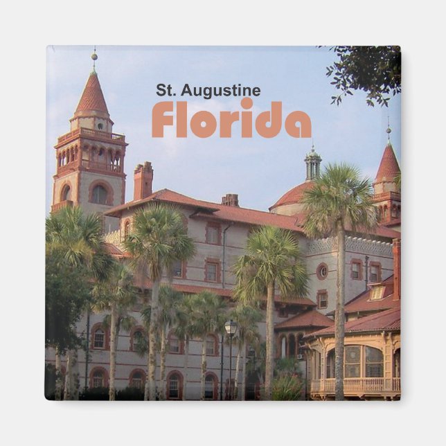 St Augustine Floride Voyage Photo Frigo Magnet (Devant)