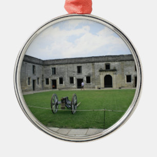 St Augustine Fort Castillo de San Marcos II Metal Ornament
