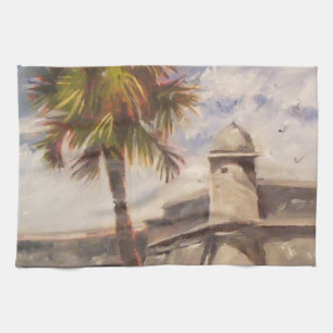 St. Augustine Fort - Castillo de san Marcos Kitchen Towel