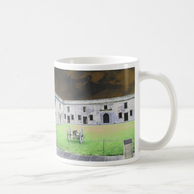 St  Augustine Fort I solarized Coffee Mug (Right)
