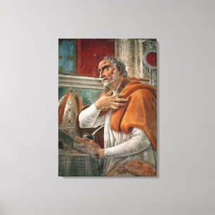 St. Augustine in his Cell, c.1480 Canvas Print