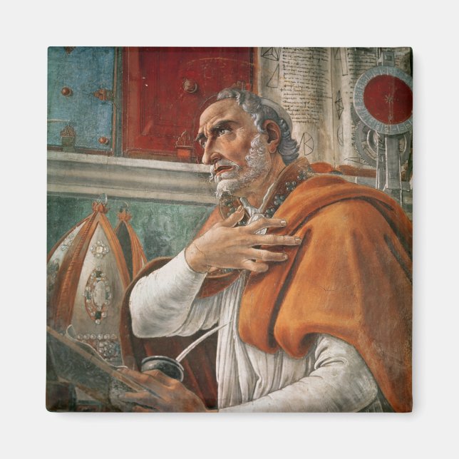 St. Augustine in his Cell, c.1480 Magnet (Front)