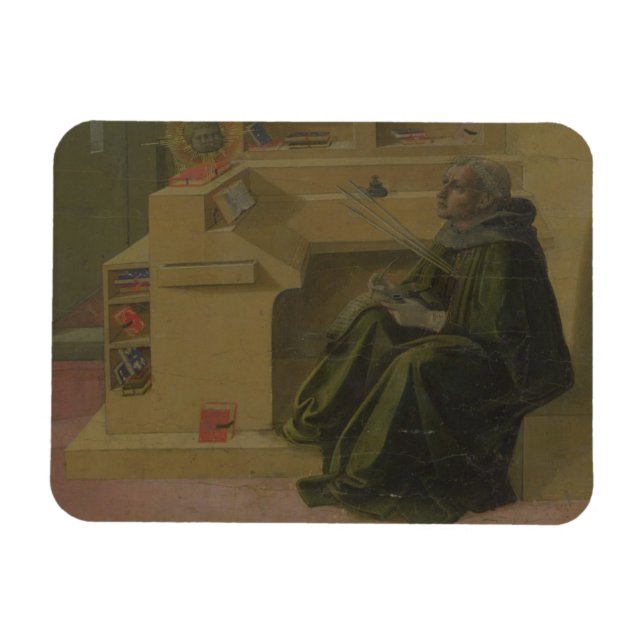 St. Augustine in his Study (predella of the Barbad Magnet (Horizontal)