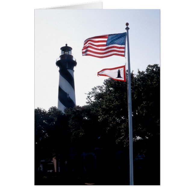 St Augustine Lighthouse and Flages (Front)