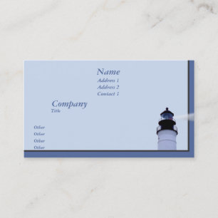 St Augustine Lighthouse Business Card