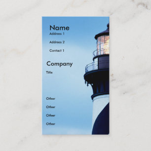 St Augustine Lighthouse Business Card