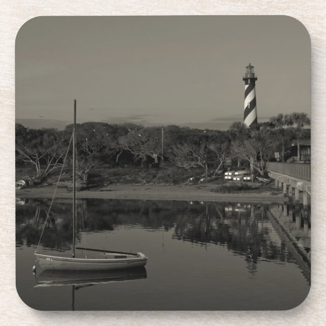 St. Augustine Lighthouse Early Morning Coaster (Front)