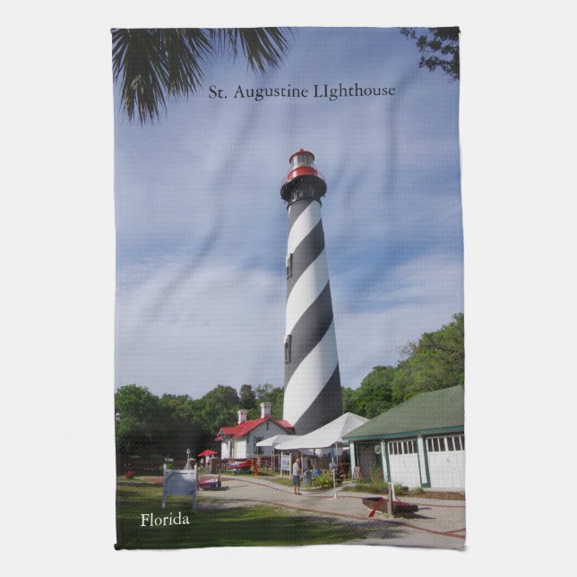 St. Augustine Lighthouse kitchen towel (Vertical)