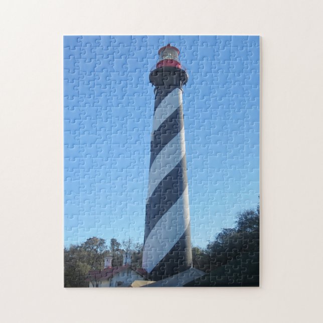 St. Augustine Lighthouse photo created as a  Jigsaw Puzzle (Vertical)