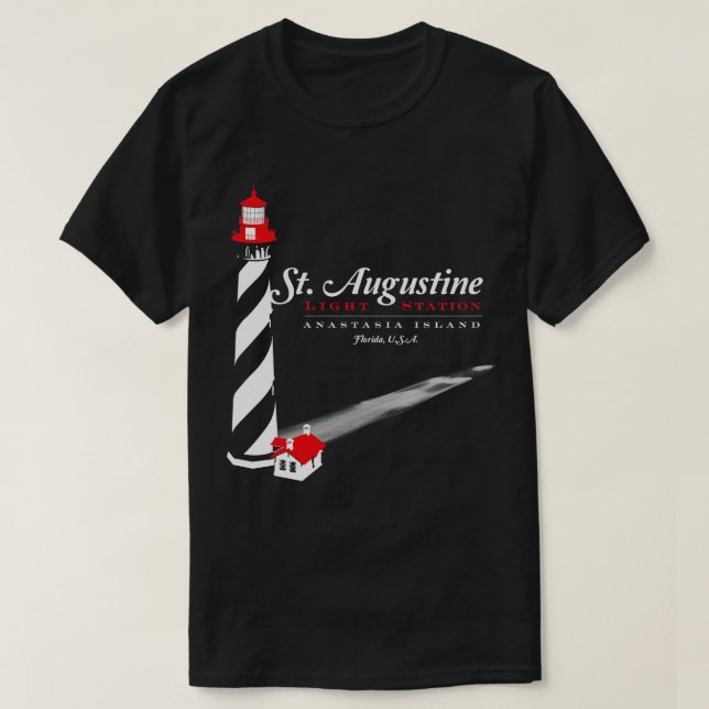 St Augustine Lighthouse T-Shirt (Design Front)